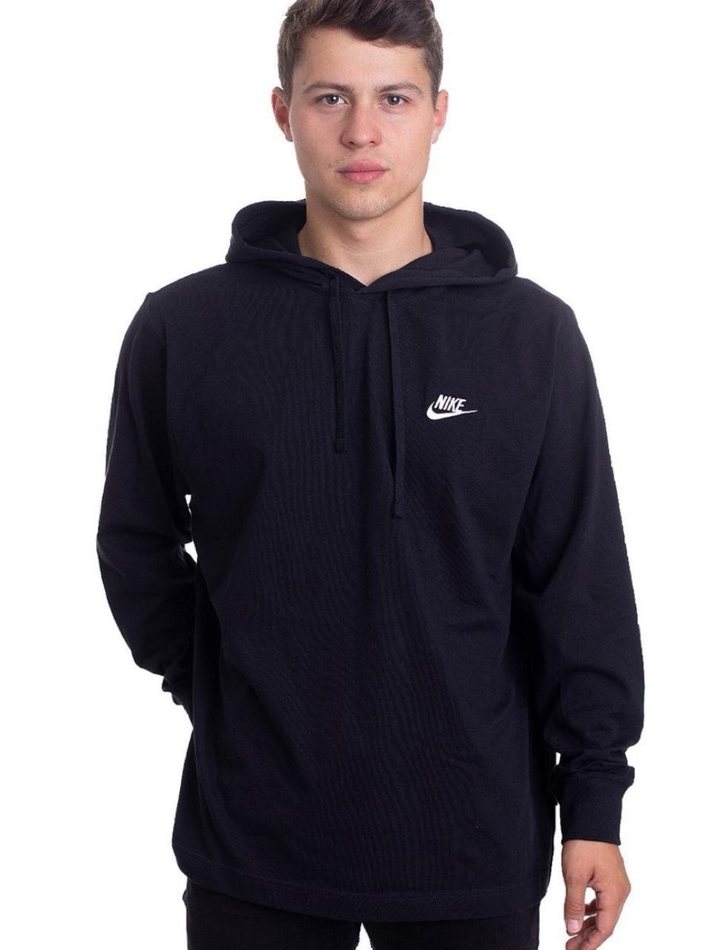 Nike Men’s Sportswear Club Jersey Pullover Hoodie 100% Cotton Size Large